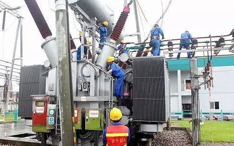 四川成都天府新区煎茶街道尖山村的500KV尖山变电站年检维保